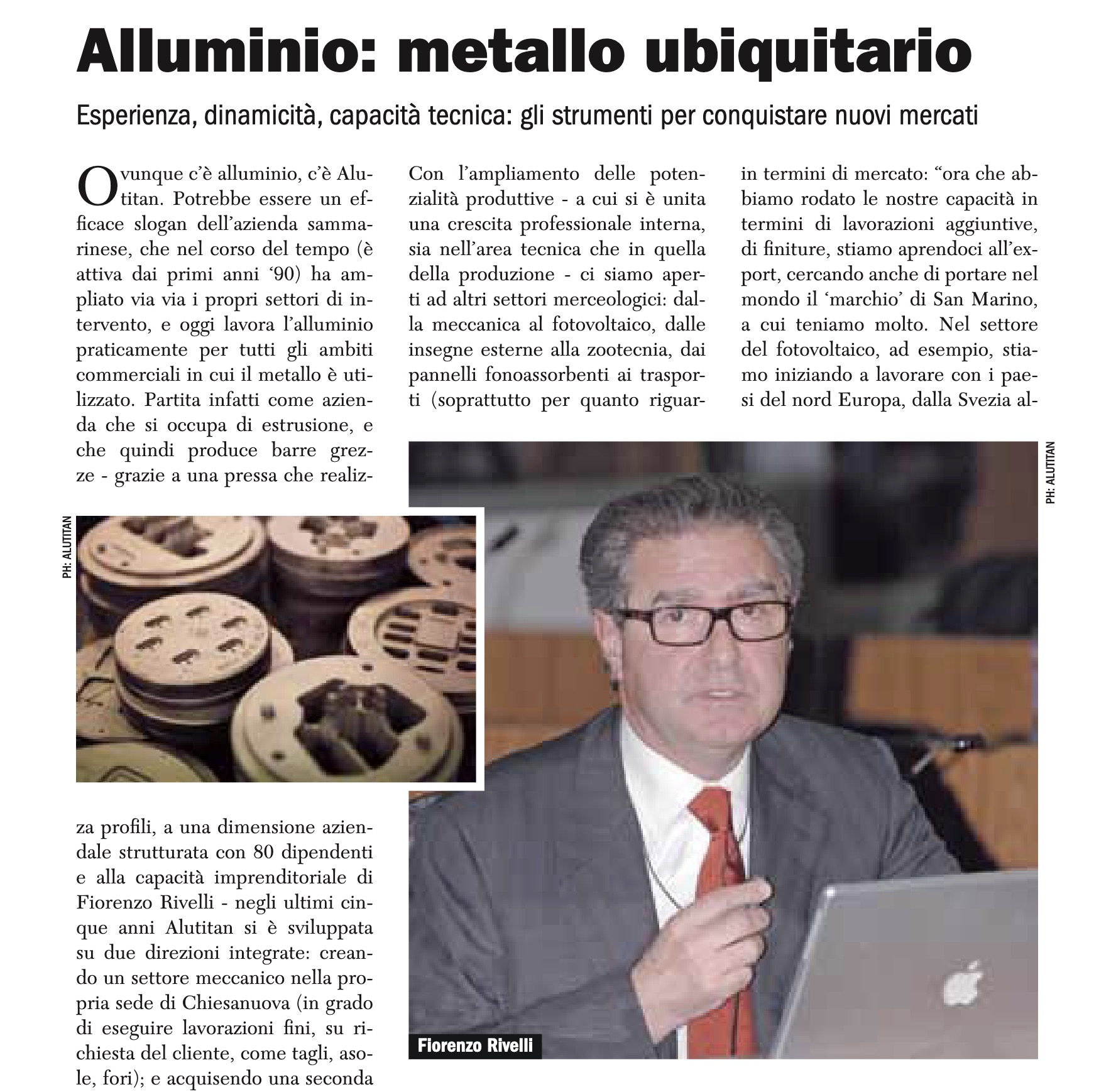 Foto Alluminio: metallo ubiquitario