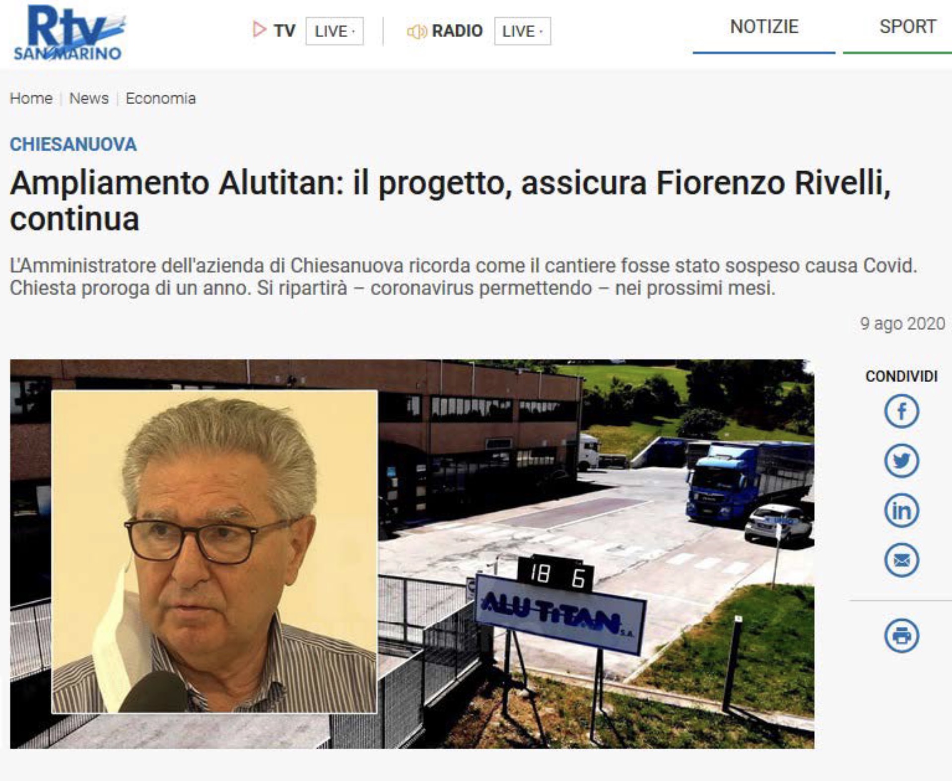 Foto Ampliamento produzione