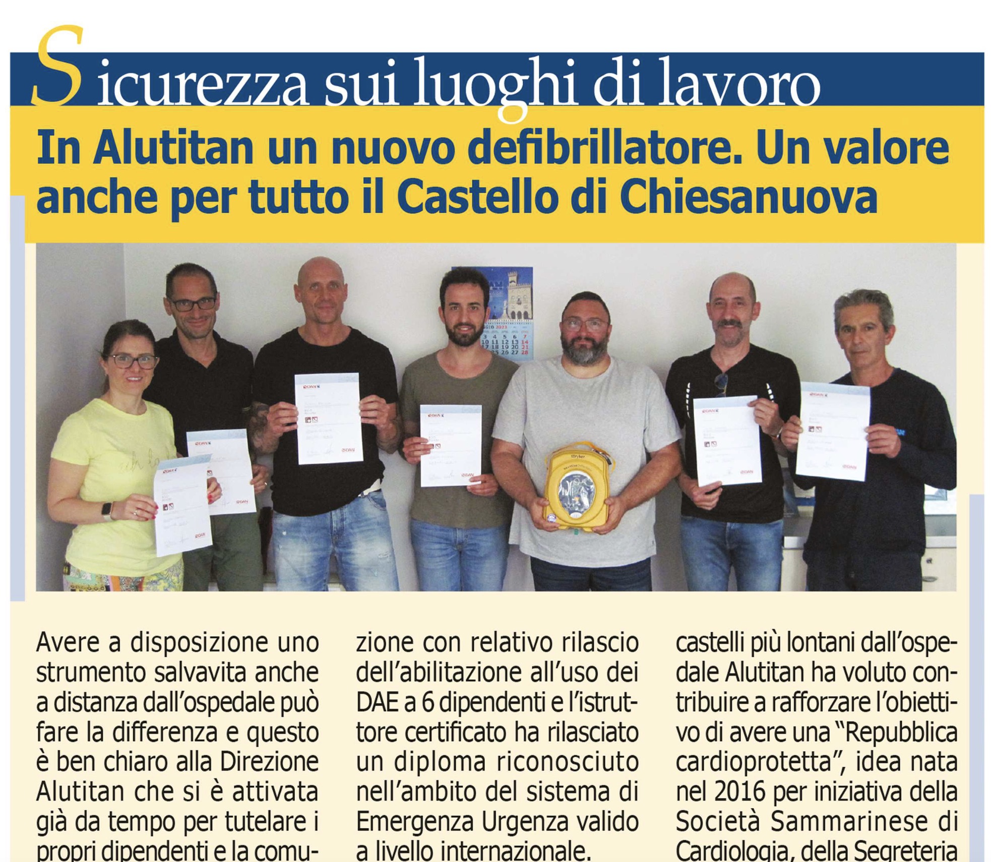 Foto Articolo Fixing defibrillatore
