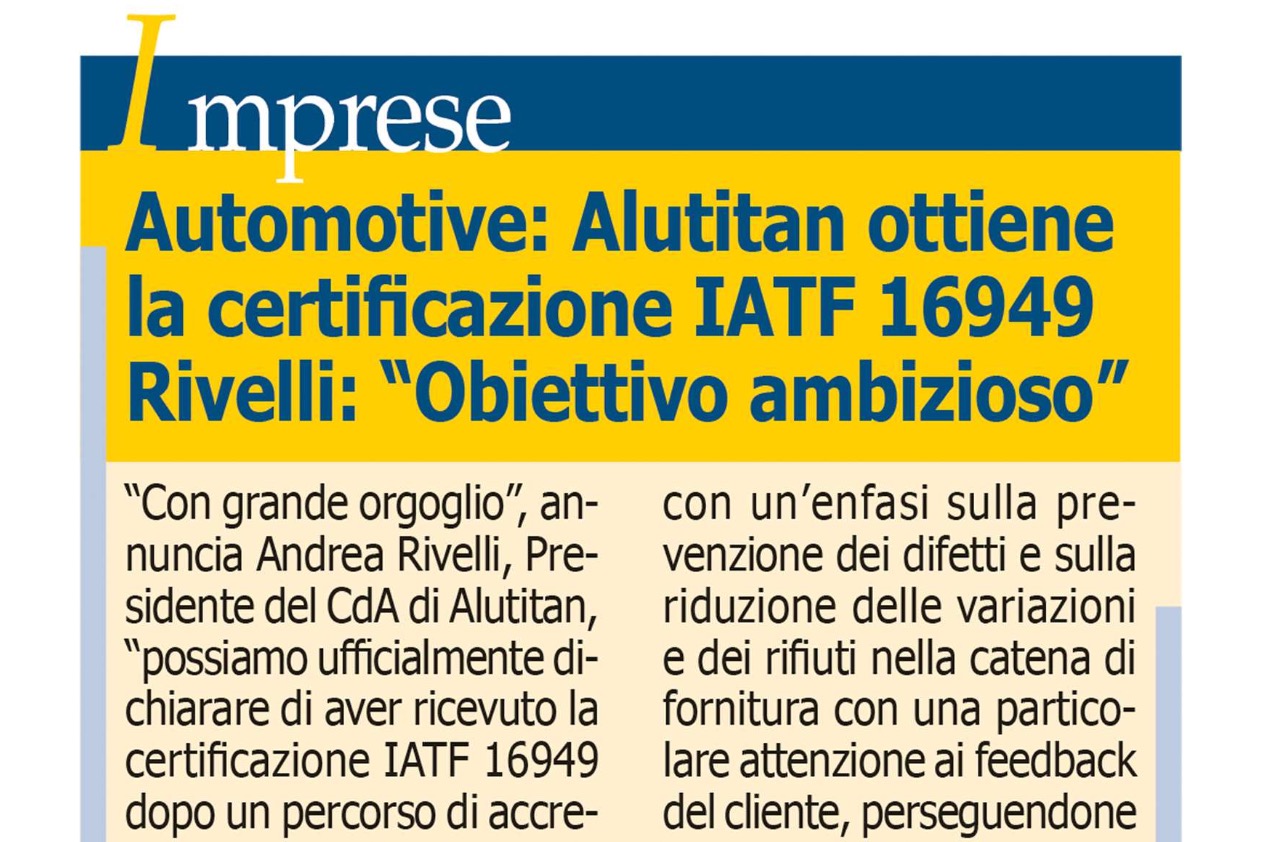 Foto Articolo Fixing IATF