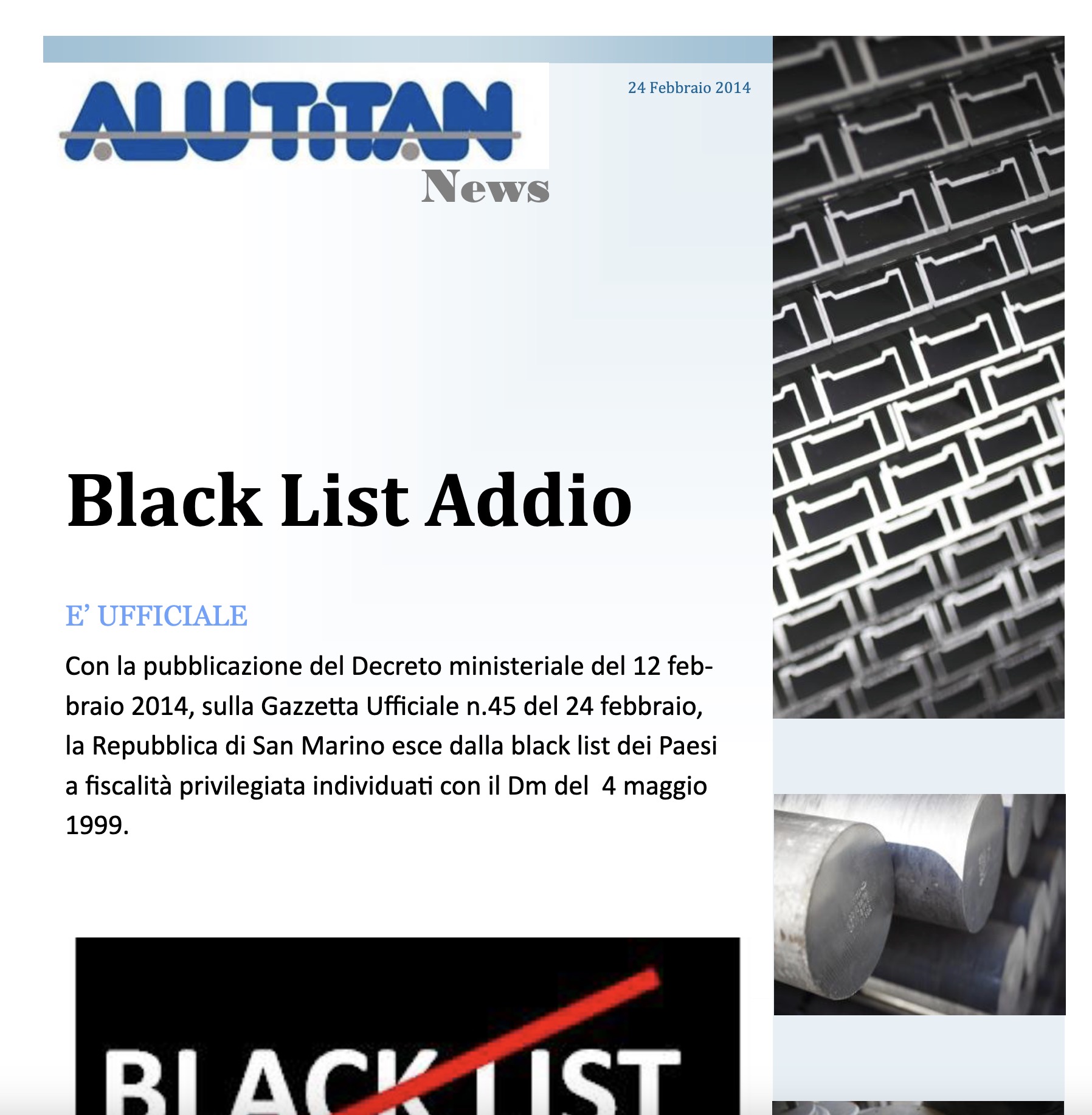 Foto Black List addio