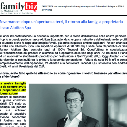 Foto Family Biz - Intervista ad Andrea Rivelli