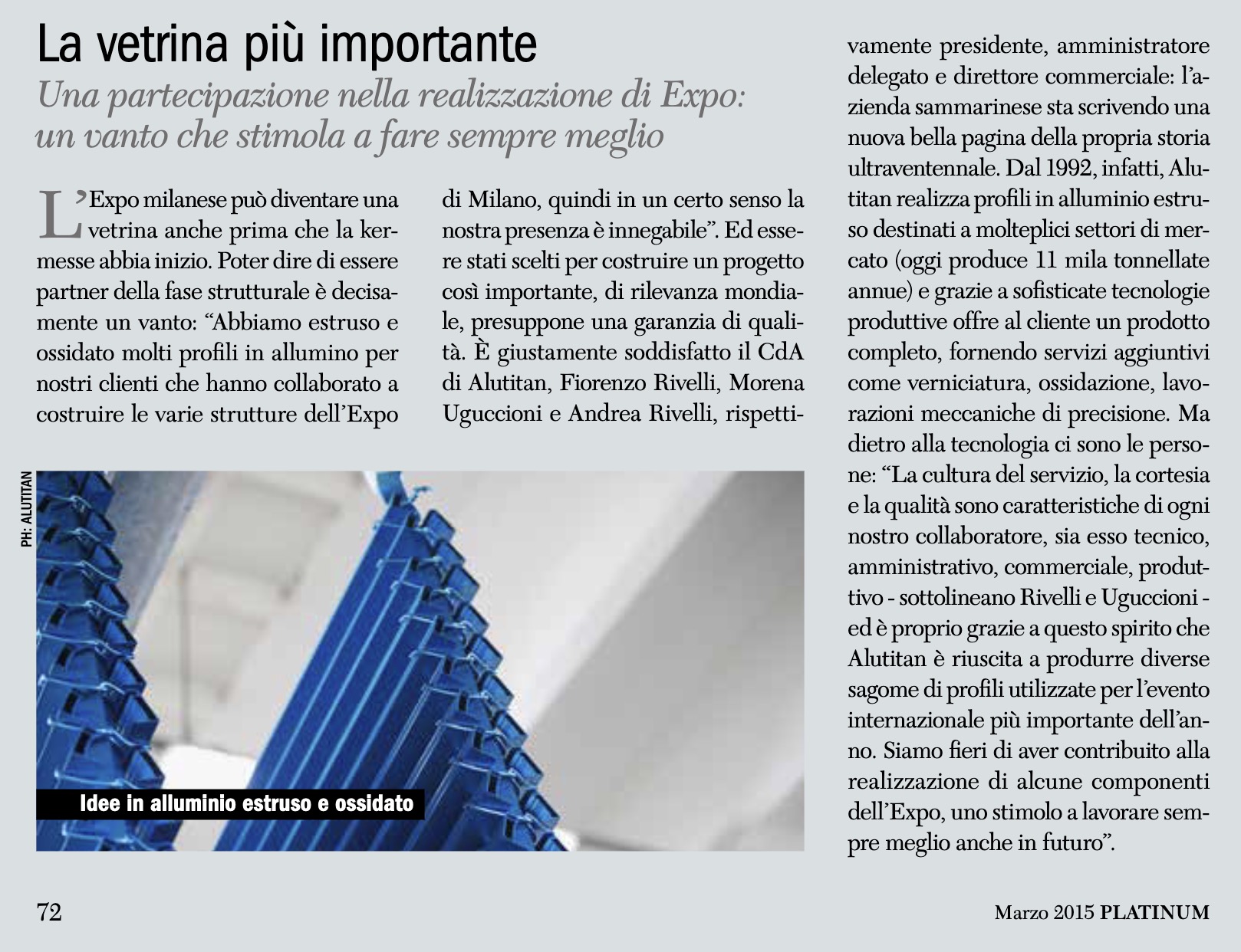 Foto La vetrina pi&ugrave; importante